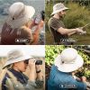 GearTOP Fishing Hat UPF 50 Wide Brim Sun Hat For Men And Women, Mens Bucket Hats With UV Protection For Hiking Beach Hats