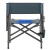 2-piece Padded Folding Outdoor Chair with Storage Pockets, Lightweight Oversized Directors Chair for indoor, Outdoor Camping, Picnics and Fishing