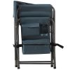 2-piece Padded Folding Outdoor Chair with Storage Pockets, Lightweight Oversized Directors Chair for indoor, Outdoor Camping, Picnics and Fishing