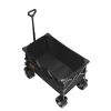 VEVOR Collapsible Folding Wagon, 113 L Beach Wagon Cart with All-Terrain Wheels, Heavy Duty Folding Wagon Cart Max 250 lbs with Drink Holders