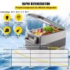 VEVOR 12 Volt Refrigerator, 58 Quart Car Refrigerator, Dual Zone Portable Refrigerator, RV Refrigerator with 12/24V DC and 110-240V AC