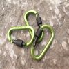 Aluminum D-Ring Locking Carabiner Light but Strong NOT for Climbing(Pack of 10)