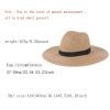 Light Tan Straw Hat Visor Hats; Flat Brim Breathable Lightweight Outdoor Sunscreen Panama Hat; Women Beach Travel Camping Fishing Boonie Hats