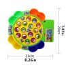 Electronic Fishing Game Toy Set Rotate Musical Magnet Fish Juguetes Electric Plastic Fun Educational Toys For Children Gift