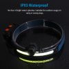 Rechargeable Motion Sensor Head Lamp 6 Light Modes COB XPG Head Light Torch Flashlight 270Â° Beam IPX5 Waterproof for Fishing Running Camping Hiking