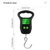 50kg X 10g Digital Luggage Scale Hanging Scale Weight Balance Hook Scale For Suitcase Travel Mini Fishing Weighting Tool BackLight