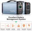 300W Solar Generator, FlashFish 60000mAh Portable Power Station