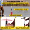 VEVOR Ice Drill Auger, 8'' Diameter Nylon Ice Auger, 41'' Length Ice Auger Bit, Auger Drill w/ 14'' Adjustable Extension Rod, Rubber Handle