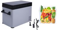 Mini Refrigerator for Car, DC12/24V, -7.6°F to 68°F, Car Refrigerator, Mini Freezer for Driving, Travel, Fishing, Outdoor or Home Use 52qt