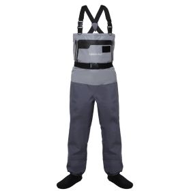 Kylebooker Waterproof Breathable Stocking/foot Chest Wader Premium Five Layer Fabric Fishing Hunting Waders KB007 (size: XXL)