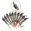 5-30Pcs Black Back Rabbit Ear Wire Nymph Flies Trout Fly Fishing Lures