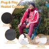 Portable Heated Seat Cushion with 3 Temperature Levels Foldable USB Plug Powered Heating Pad For Outdoor Winter Car Camping Fishing