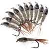 5-30Pcs Black Back Rabbit Ear Wire Nymph Flies Trout Fly Fishing Lures