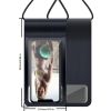 Waterproof Cell Phone Pouch; Universal Mobile Phone Dry Bag For Fishing, Beach, Pool, or Hiking